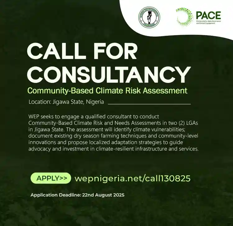 WEP Recruitment for Climate Risk and Needs Assessments Consultant