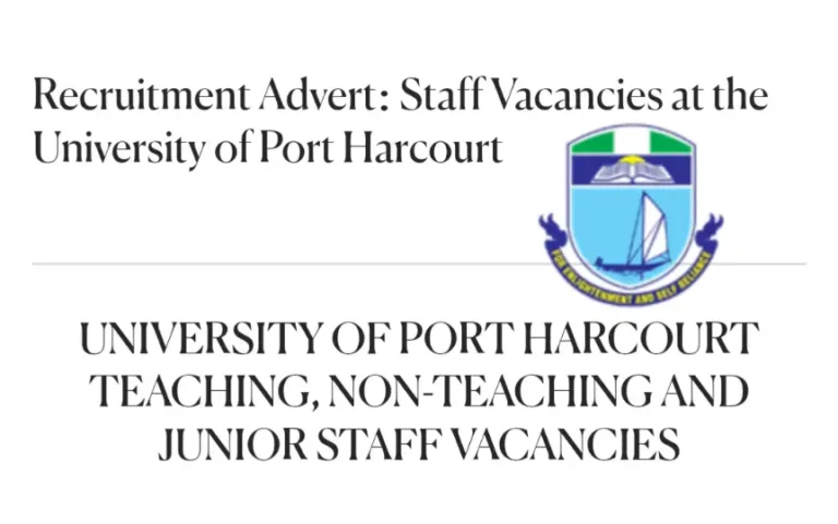 UniPort Opens Recruitment for Academic and Non-Teaching