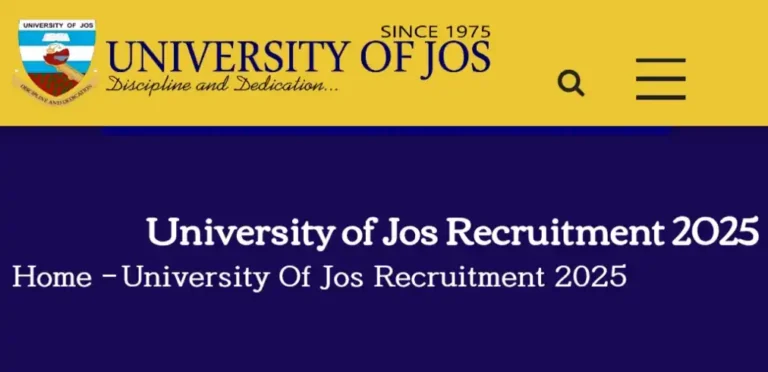 University of Jos 2025 Massive Recruitment